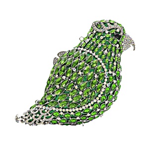 Women Delicate Bird Rhinestone <b>Clutch</b> Purse Fancy Crystal Evening Bag Luxury Handbag for Dating <b>Wedding</b> Photography - Product Image 3