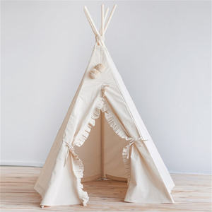 Tienda <span class=keywords><strong>de</strong></span> campaña grande y elegante para niñas, casa <span class=keywords><strong>de</strong></span> juegos interior <span class=keywords><strong>de</strong></span> <span class=keywords><strong>princesa</strong></span>, Castillo <span class=keywords><strong>de</strong></span> madera y lona para niños y bebés - Product Image 6