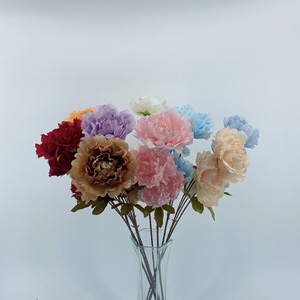 Artificial Peony <b>Flowers</b> <b>Single</b> Branch Silk High Simulation Wedding Decorations Home Decoration Outdoor Photography Props - Product Image 2