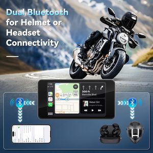 Hệ thống định vị tốt nhất cho xe máy, chống nước, tích hợp Carplay, màn hình 4.7 inch, giá rẻ và bền, GPS tiết kiệm chi phí nhất cho xe máy - Product Image 4