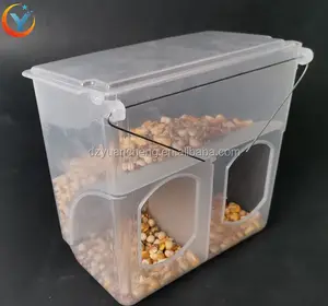 Mangeoires automatiques en plastique, 1, 2 ou 3 trous, mangeoire pour poules oiseaux