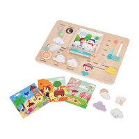 Tableau de prévision météo Montessori Jouets pour enfants Busy Board Montessori Toys