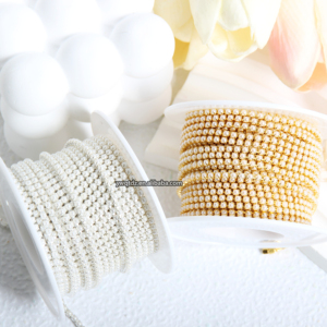 Sinrong đa chức năng ABS SS6 phẳng trở lại móng tay nghệ thuật Decal thạch giày may-on đường may Chuỗi Ngọc Trai Inlay Motif Inlay khâu - Product Image 1