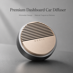 Minimalistische auto dashboard ornament van aluminiumlegering, luxe metalen autoluchtverfrisser, premium interieurdecoratie met 3M kleefmiddel - Product Image 2