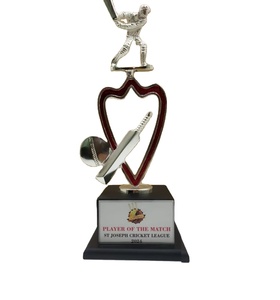 Trofeos de cricket de aluminio de alta calidad, Medallas y Placas a precios al por mayor con descuento para equipos - Product Image 1