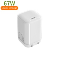 Chargeur mural de voyage USB C 65W 67W Super Cool pour ordinateur portable iphone ipad Macbook sans fil Xiaomi EN 50075
