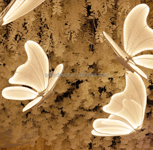 وصول جديد لديكور الزفاف أدى ضوء فراشة الفراشات الملونة أضواء لتزيين المسرح الحزب - Product Image 5