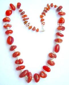 Collar de cornalina, piedra preciosa de ágata estilo Feng Shui para decoración del hogar y producto exportado de amor - Product Image 1