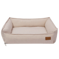 Lit rectangulaire lavable pour chien et chat toutes saisons pour petit et grand chien avec fond antidérapant