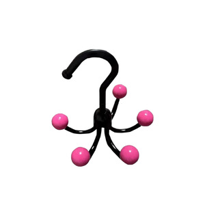 Multifunctional Rotating <b>Hook</b> Bag Organizer Plastic <b>Wall</b> Mount Single Tier For Home Use Behind Doors On <b>Walls</b> - Product Image 3