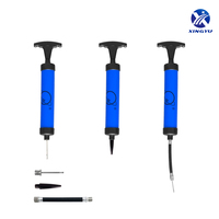 Pompe à air flexible légère en matériau PP de 26 cm, multi-buses, compatible avec tuyau en caoutchouc de 10 cm, aiguille de gonflage et buse à air