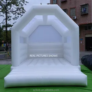 Чистый белый 13x13ft надувной Свадебный батут белый батут прыжки надувной замок - Product Image 3