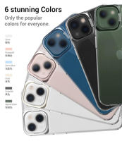 Coques de téléphone certifiées en TPU souple et transparent pour iPhone 15, 16, 17 – Étui de protection multifonction antichoc avec support et cadre métallique