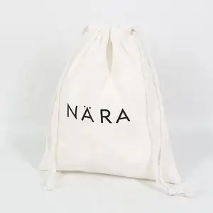 Fornecedor do ouro Nice Cheap Heavy Duty Drawstring Bag Canvas Reciclar Moda para Embalagem com Pintura Do Logotipo