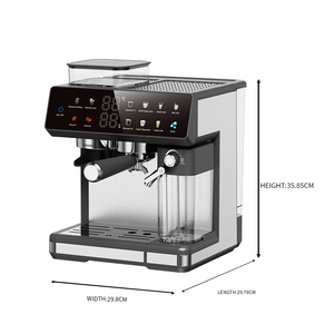 Machine à expresso professionnelle avec moulin intégré et réservoir à lait, 20 bars, machine à expresso automatique, écran tactile intelligent, machine à café glacé - Product Image 5