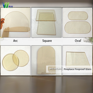 Verre de <span class=keywords><strong>cheminée</strong></span> en céramique 1280 ℃ Verre ignifuge résistant à la chaleur pour poêles à bois et fours industriels BS 476 - Product Image 3