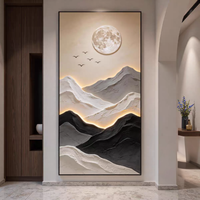 Nouvelle conception, grande taille, art mural décoratif pour entrée, paysage de luxe imprimé, affiche, peinture en porcelaine cristalline