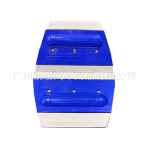 Grattoir en caoutchouc bleu en forme de trapèze pour l'application de film sur les vitres de voiture, outil anti-rayures 12,5 cm x 8,5 cm - Product Image 3