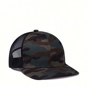 Casquette Snapback Courbée Richardson 112 Noire Camouflage Personnalisée OEM en Gros avec Broderie 3D Tendance Décontractée - Product Image 2
