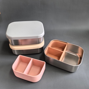 <span class=keywords><strong>Vaisselle</strong></span> pour bébé coréenne moderne 2025 sans BPA, chauffable, durable, écologique, boîte à lunch pour enfants pour une utilisation en extérieur - Product Image 3