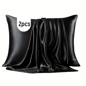 2 taies d'<span class=keywords><strong>oreiller</strong></span> en satin, douces et soyeuses, respectueuses de la peau, pour les cheveux et la peau - Product Image 3