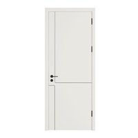 Puerta Interior de Madera Maciza con Bisagras, Lacado a Base de Agua, Insonorizada, para Dormitorio, Hotel, Villa, Color Personalizado
