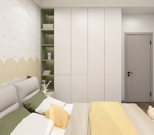 Conjunto de Armario y Escritorio Integrado para Habitación <span class=keywords><strong>Juvenil</strong></span>, Diseño de Decoración Personalizado Profesional para Uso Doméstico - Product Image 2