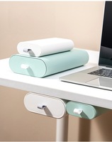 Kit de tiroirs coulissants auto-adhésifs en PP pour bureau, organisateur de rangement de table, plateau supplémentaire, tailles S et M, emballage en boîte pour utilisation sur bureau