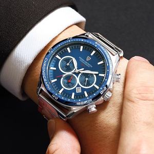 Montre-bracelet à quartz pour homme de haute qualité OEM ODM, multifonctionnelle, étanche, montre de sport, logo personnalisé, boîtier en alliage de 22 mm, verre - Product Image 6