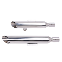 Silencieux d'échappement chromé à enfiler en gros pour Honda Fury VT1300CX Sabre Stateline Interstate 1300 2010-2025