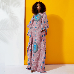 Shenbolen D'impression De Cire Africaine Ankara Style Chauve-Souris Motifs <span class=keywords><strong>Robe</strong></span> de Soirée - Product Image 1
