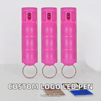 DACHION Stylo LED personnalisé avec logo, lampe torche, stylet, couleur changeante, pile AG3 - Cadeau promotionnel pour événements et publicité