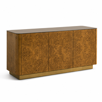 Buffet/Credenza Moderne en Noyer Massif Style Luxe Discret pour Salon, Salle à Manger, Maison Moderne, Loft Urbain