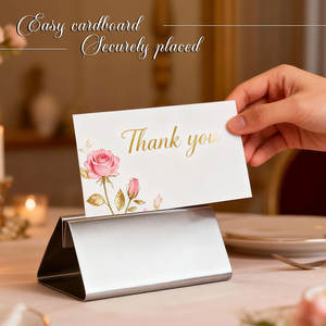 Porte-numéros de <span class=keywords><strong>table</strong></span> en acier inoxydable pour <span class=keywords><strong>mariage</strong></span>, bureau, étiquettes, photos, menus, banquets, anniversaires - Product Image 3