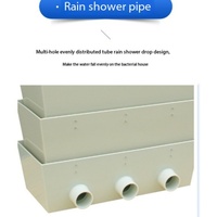 Système de filtration d'eau pour bassin à carpes koï et aquarium, type Bakki Shower Trickle, 10m³/h, en PP, pour usage en jardin, marque OEM, vente en gros 1