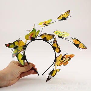 Chapeau fascinateur papillon, bandeau papillon monarque, couronne, accessoire de tête pour fête du <span class=keywords><strong>thé</strong></span>, costume d'Halloween - Product Image 2