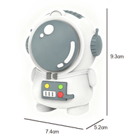 Mini ventilateur portable à deux vitesses, rechargeable par USB, sans pales, design astronaute mignon, porte-clés, produit ménager