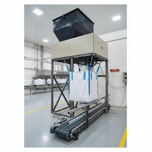 Machine de remplissage automatique de sacs jumbo, système d'emballage de sacs FIBC avec trémie de pesage pour matériaux en vrac, engrais, poudre, granulés - Product Image 2