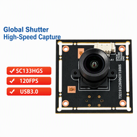 Kamera Global Shutter 1.3 MP 120 FPS Modul Kamera USB 3.0 untuk Navigasi Robot Pemindai Kode QR Industri