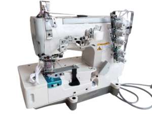 Máquina de Coser Industrial de Cama Plana 500-01CB Nueva con Alimentación por Aguja, Cortahilos y Motor para Sudaderas, Ropa Interior y Sujetadores - Product Image 3
