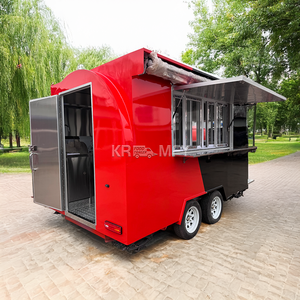 Chariot à Bubble Tea avec éviers, remorque de concession alimentaire, fenêtre coulissante, personnalisation du LOGO, camion de restauration rapide - Product Image 1