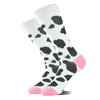 Chaussettes fantaisie en coton unisexe pour femmes, motif coloré tendance automne, antibactériennes, personnalisées en gros