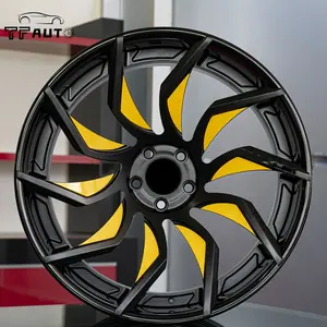 polish replica 3 piece forged aluminum alloy racing sport car wheels rims 17 inch blue german supplier