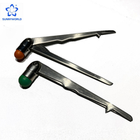 New Style Wholesale Manual Percussion Hammer Diagnostic Instruments Zinc Alloy 2 Sided Rubber Head Medical Test