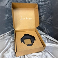 Boîte d'expédition personnalisée en carton kraft, boîte d'emballage ondulée imprimée, colis cadeau recyclable et pliable pour l'envoi postal