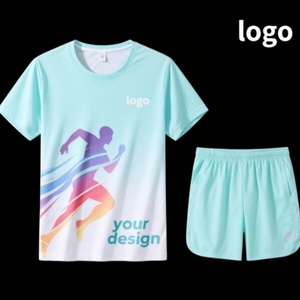 Custom Printed Summer Quick-Drying Running Training Round Neck Unisex 100% <b>Polyester</b> T-Shirts - Product Image 5