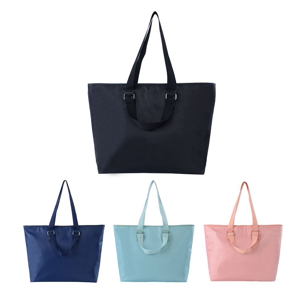 Waterproof Nylon Single Zipper 26L Shoulder Tote