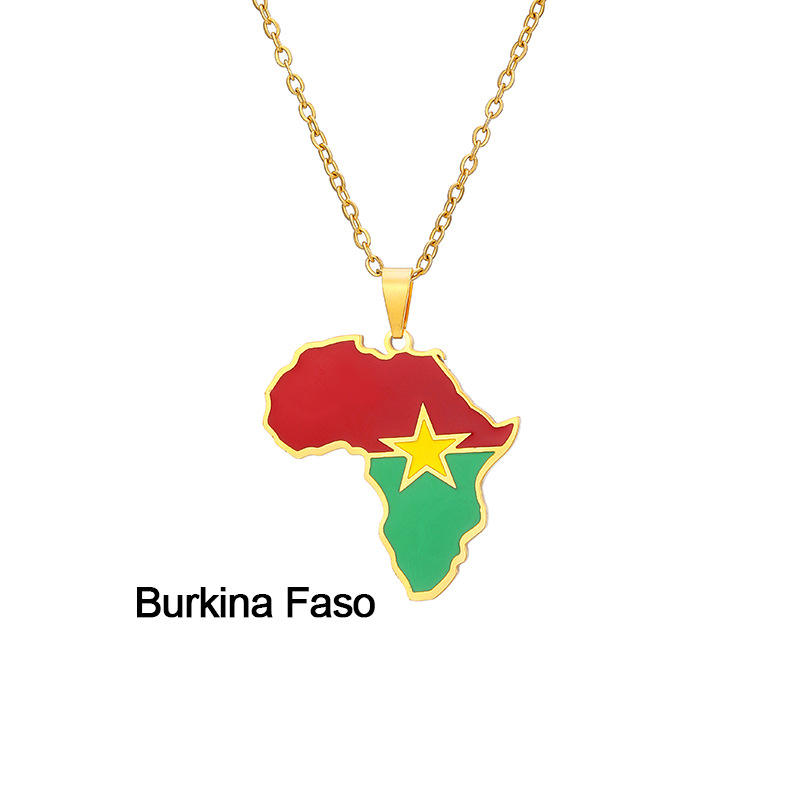 2 Carte dorée du Burkina Faso