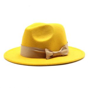 2 Tone Character Outdoor <b>Wide</b> Brim Fedora Hats Women Unisex Wholesale 2022 - Product Image 5