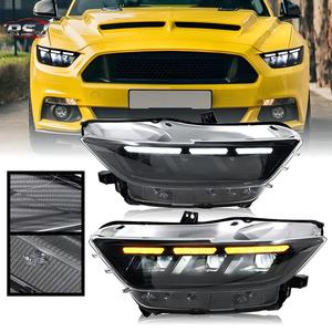 <span class=keywords><strong>Feux</strong></span> avant modifiés style carbone RSJ pour Ford <span class=keywords><strong>Mustang</strong></span> 2015-2017, 8000 lumens, 6500K, prise 12V, <span class=keywords><strong>feux</strong></span> <span class=keywords><strong>de</strong></span> <span class=keywords><strong>jour</strong></span> à LED - Product Image 1